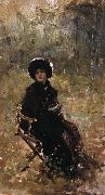 Nicolae Grigorescu In the Garden oil